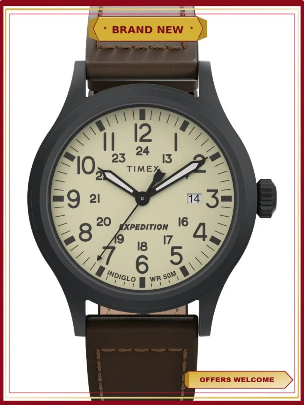 Timex Expedition Field Watch with Brown Strap